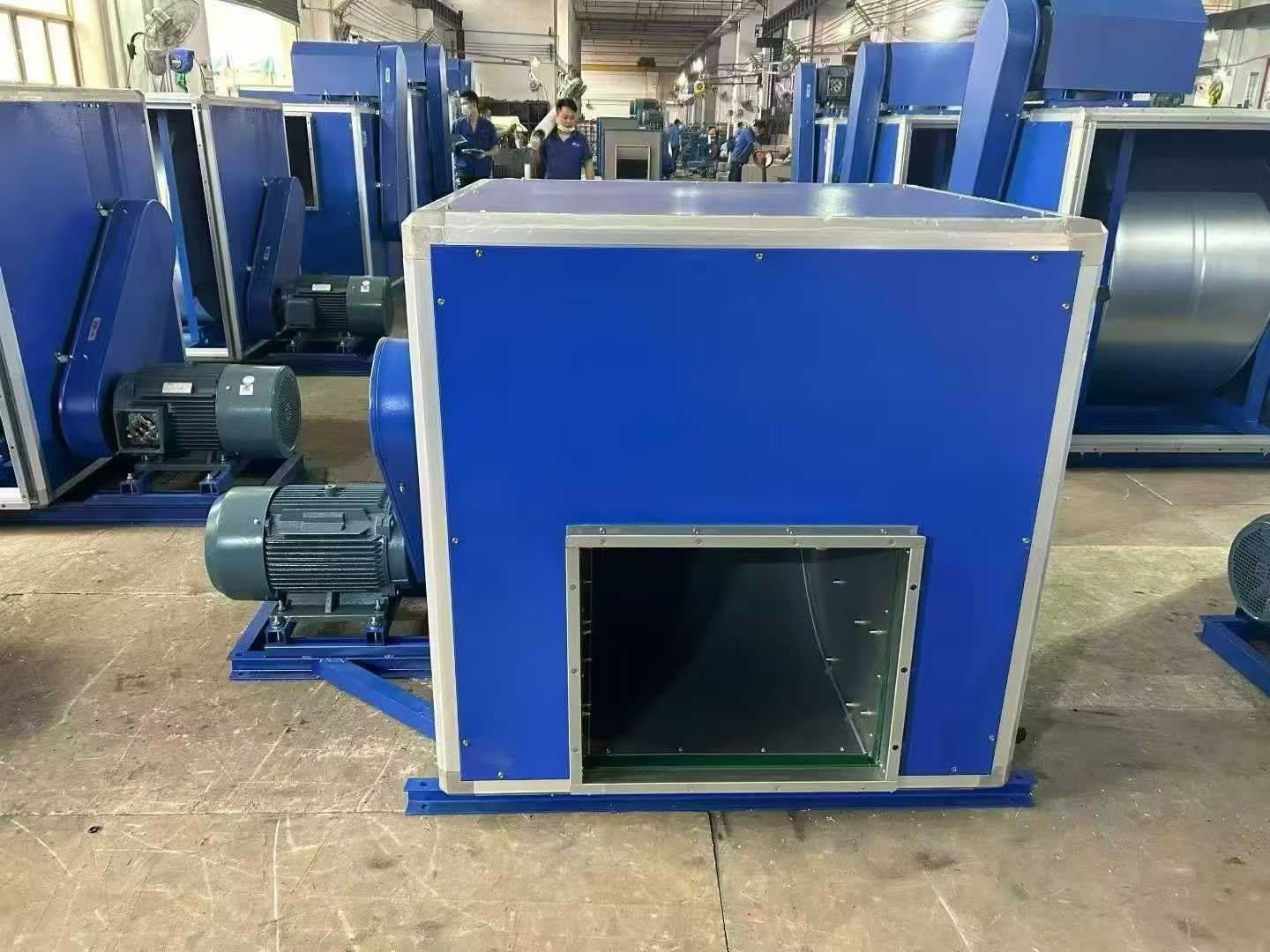 Industrial ventilation equipment on the production floor
